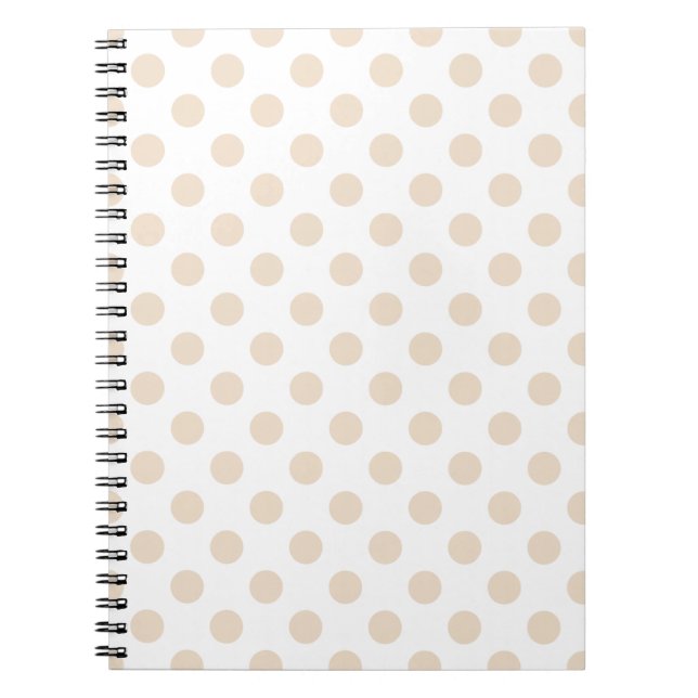 Tan polka dots notebook (Front)