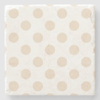 Tan polka dots