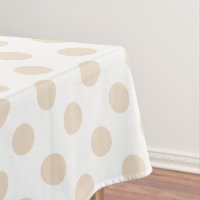 Tan polka dots