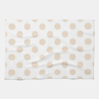 Tan polka dots