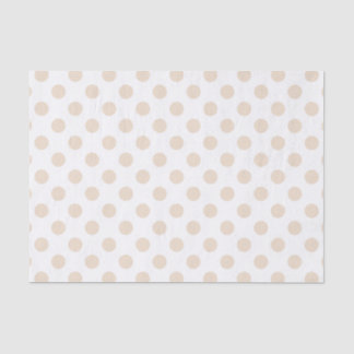 Tan polka dots tissue paper