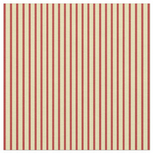 Tan & Red Stripes Pattern Fabric