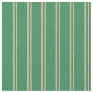 Tan & Sea Green Pattern Fabric
