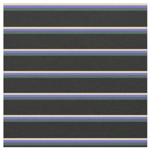 Tan, Slate Blue, Dark Slate Grey & Black Coloured Fabric