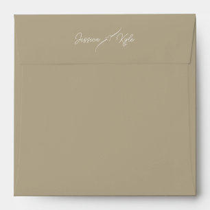 Tan Solid Stationery Coloured Envelope
