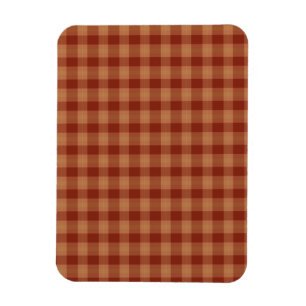 Tan Tartan Flexible Photo Magnet