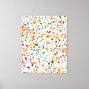 Tan Terrazzo Canvas Print
