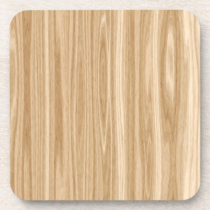 Tan Wood Grain Coaster