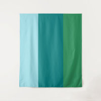 Tanager Turquoise, Teal Blue and Kelly Green Horiz