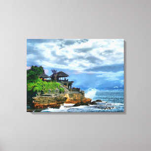 Tanah Lot Bali Temple Poster Canvas Print