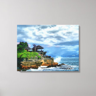 Tanah Lot Bali Temple Poster Canvas Print