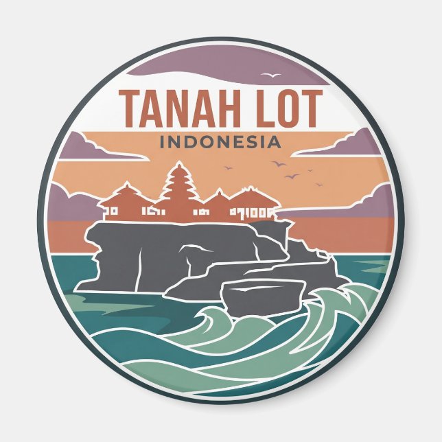 Tanah Lot Indonesia Magnet (Front)
