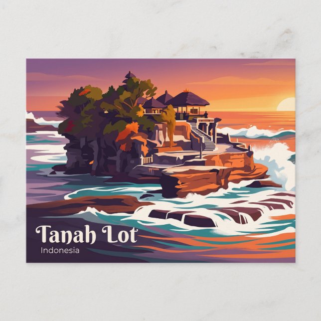Tanah Lot Indonesia Postcard (Front)