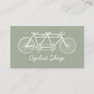 Tandem Bicycle, Cycling, Bicyclist Business Card
