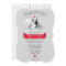 Tandem Bicycle Grey and Red Wedding Invitations