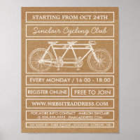 Tandem Bicycle, Kraft Cycling Club Advertising