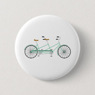 Tandem Bike 6 Cm Round Badge