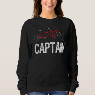 Tandem Bike Captain Bicycle Cycling Sweatshirt