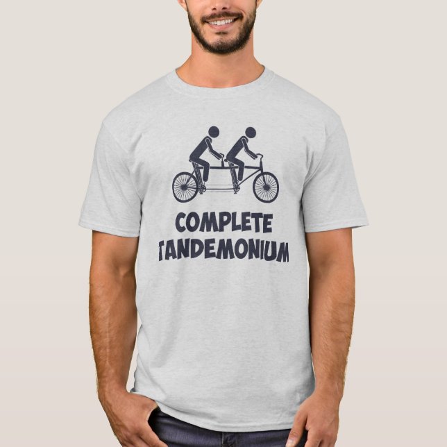 Tandem Bike Complete Tandemonium T-Shirt (Front)