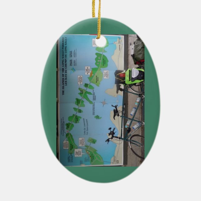 Tandem Bike Ornament (Back)