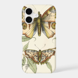 Tandem Butterflies Over Green Leaves