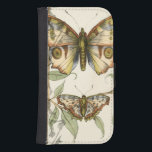 Tandem Butterflies Over Green Leaves Samsung S4 Wallet Case<br><div class="desc">Like the Blue Angels,  these butterflies are flying in tandem. Watch them soar over green leaves,  spreading their colourful and majestic wings. If you love looking at butterflies you'll love this piece!</div>