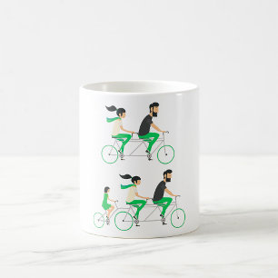 Tandem Cyclists Coffee Mug