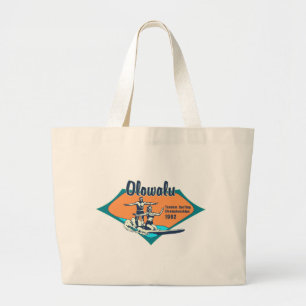 Tandem Surfing Hawaiian Beach Bags & Totes