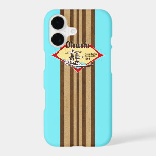 Tandem Surfing Hawaiian Faux Wood Surfboard