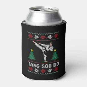 Tang Soo Do Christmas Ugly Sweater Martial Arts Can Cooler