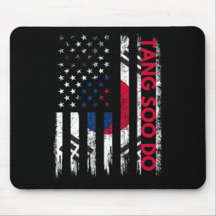 Tang Soo Do Karate Martial Arts Training Korean Fl Mouse Pad