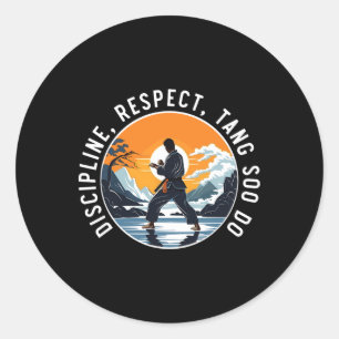 Tang Soo Do Korean Karate Martial Arts Martial Art Classic Round Sticker