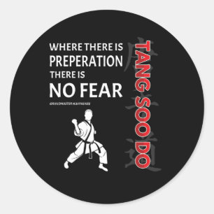 Tang Soo Do Shirt Karate Martial Arts Gifts Traini Classic Round Sticker