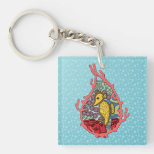 Tanga the Seahorse Acrylic Keychain