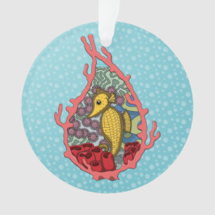 Tanga the Seahorse Acrylic Ornament