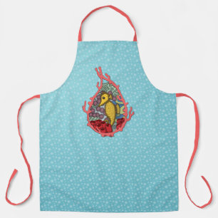Tanga the Seahorse All-Over Print Apron