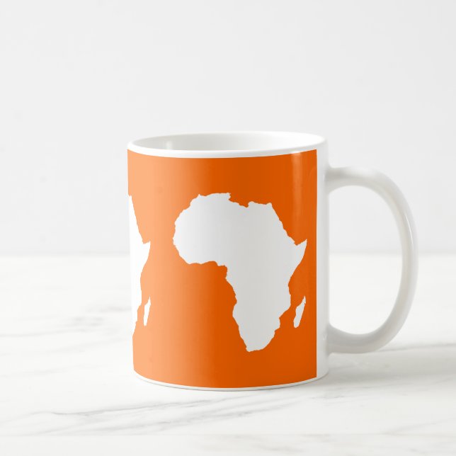 Tangerine Audacious Africa Coffee Mug (Right)