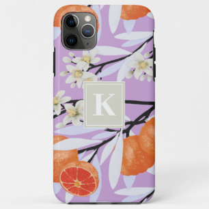Tangerine Citrus Blooming Branches Floral Orange Case-Mate iPhone Case