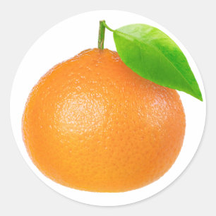 Tangerine Classic Round Sticker