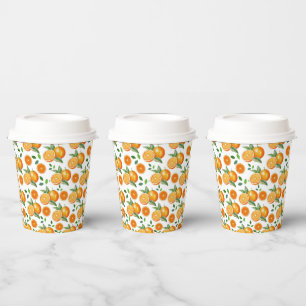 Tangerine Fruit Paper Cups