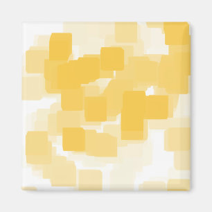 "Tangerine" Geometric Art Magnet