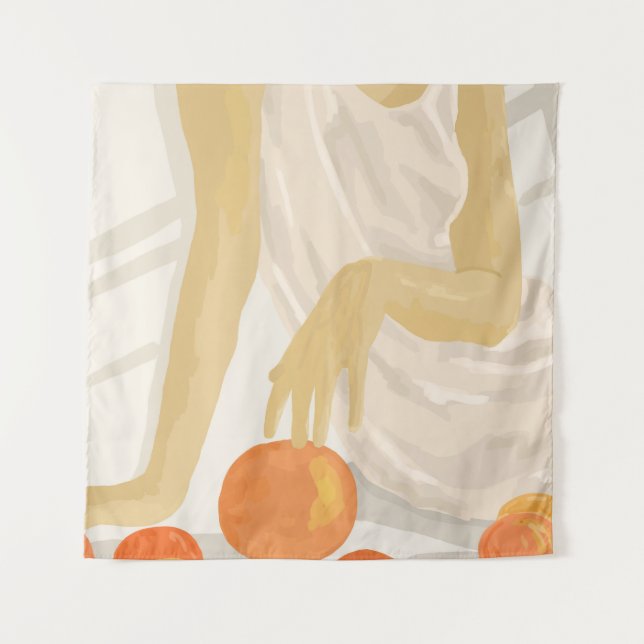 Tangerine Grace Tapestry (Front)