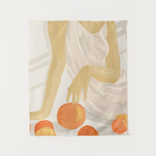 Tangerine Grace Tapestry