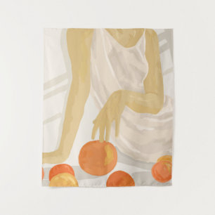 Tangerine Grace Tapestry