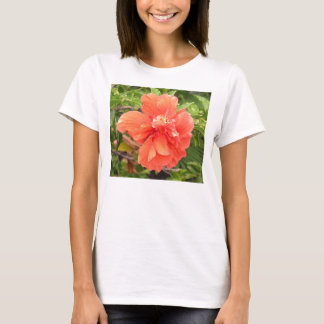 Tangerine Hawaiian Hibiscus Women's Shirt