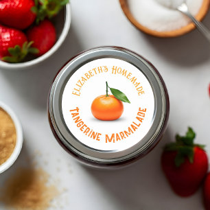 Tangerine Marmalade Classic Round Sticker