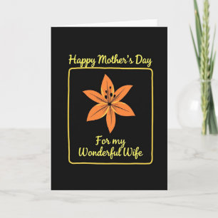 Tangerine Mothers Day Love Card