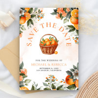 Tangerine Orange Citrus QR Code Photo Wedding