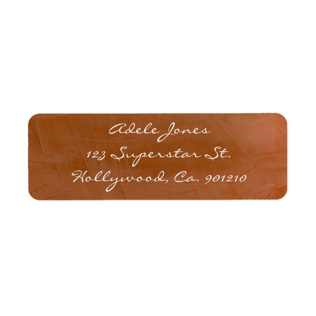 Tangerine Return Address Labels (Front)