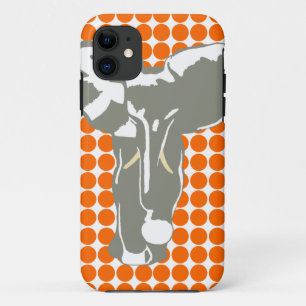 Tangerine Safari Dot Case-Mate iPhone Case